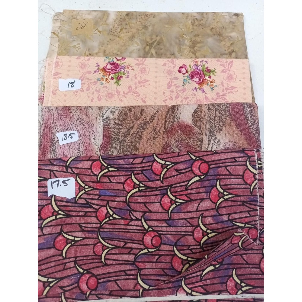 16 pc fabric 1/2 yard cuts destash bundle